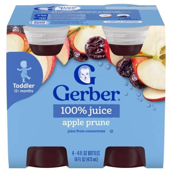 Gerber® 100% Juice Apple Prune Juice Bottles