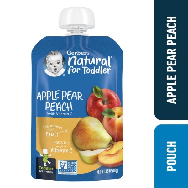 Gerber Toddler Foods Apple Pear Peach