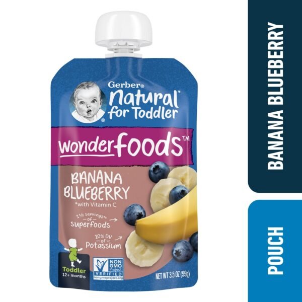 Gerber Toddler Foods WonderFoods Banana Blueberry Clean Label Project