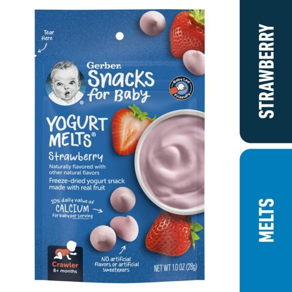Gerber® Crawler Strawberry Yogurt Melts Snacks for Baby