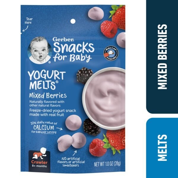 Gerber® Crawler Mixed Berries Yogurt Melts Snacks for Baby