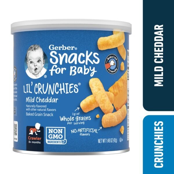 Gerber Baby Snacks Lil’ Crunchies Mild Cheddar Clean Label Project
