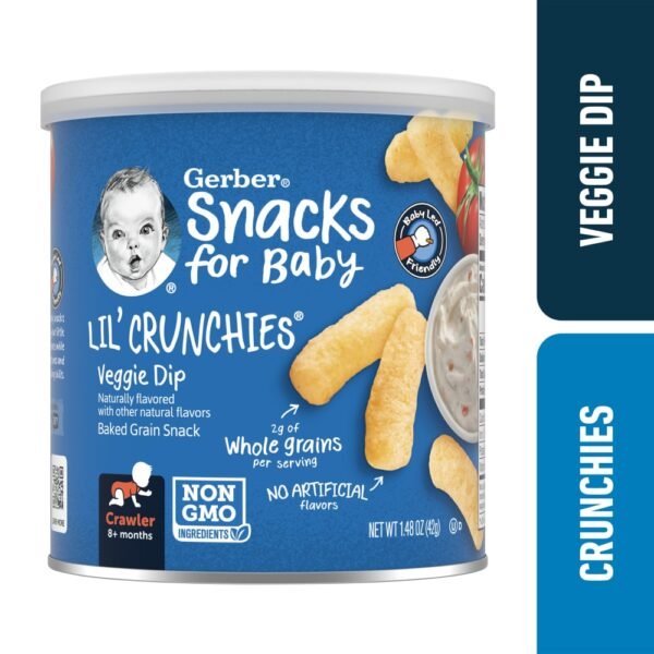 Gerber® Crawler Lil' Crunchies Veggie Dip Snacks for Baby