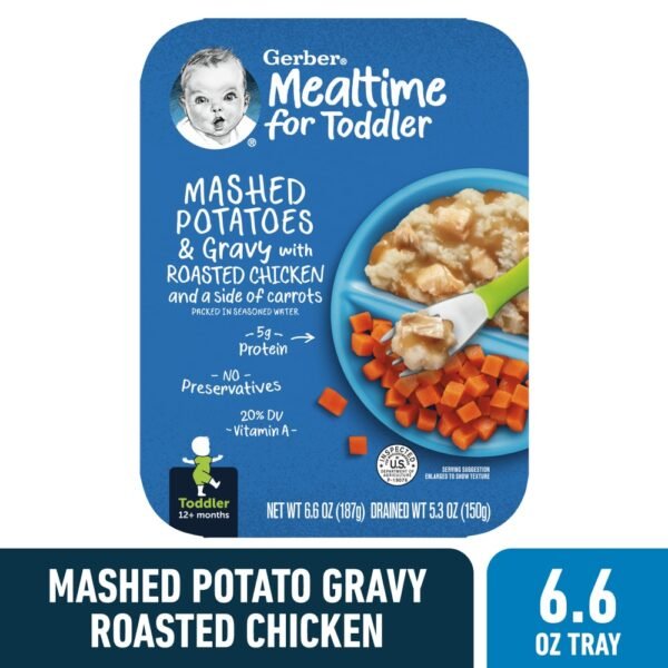 Gerber Mealtime for Toddler Mashed Potatoes & Gravy with Roasted Chicken
