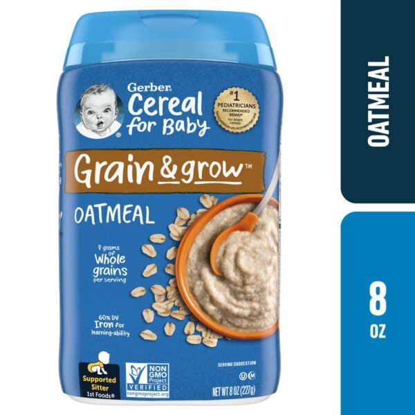 Gerber 1st Foods Baby Cereal Grain & Grow Oatmeal Clean Label Project