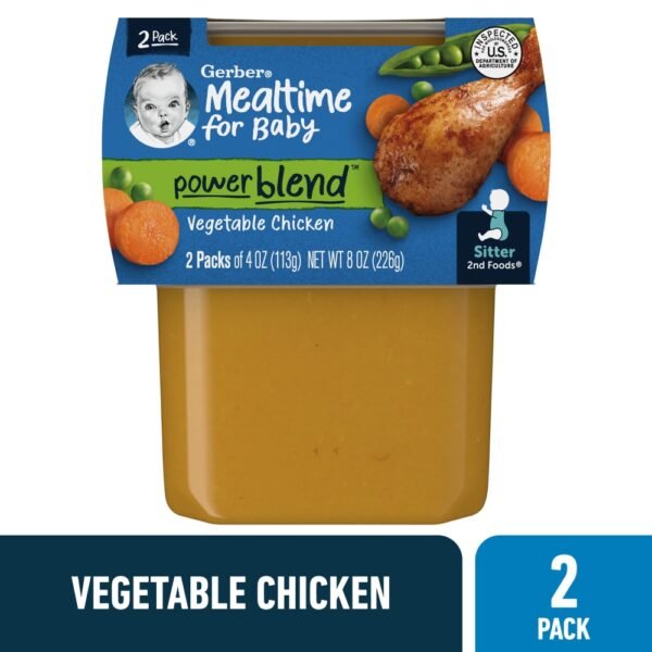 Gerber 2nd Foods Baby Foods Vegetable Chicken Dinner