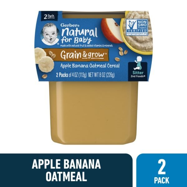 Gerber® 2nd Foods Apple Banana with Oatmeal Baby Food Tubs
