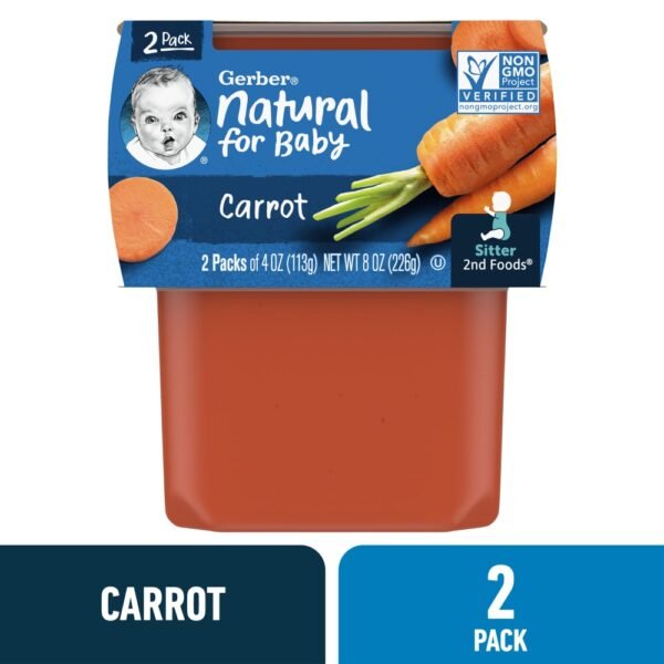 Gerber® 2nd Foods Carrot Baby Food Tubs