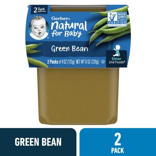 Gerber® 2nd Foods Green Bean Baby Food Tubs