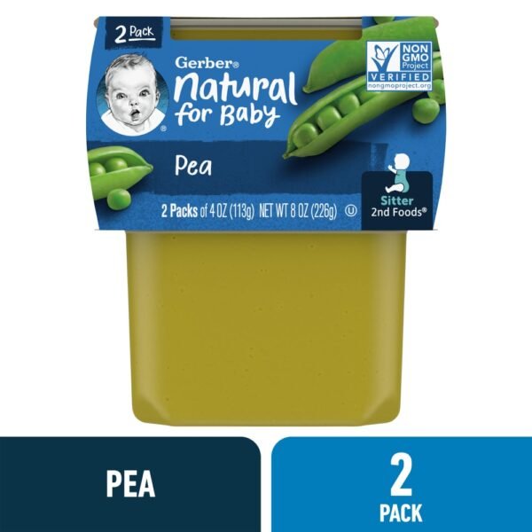 Gerber 2nd Foods Natural for Baby Baby Food Pea