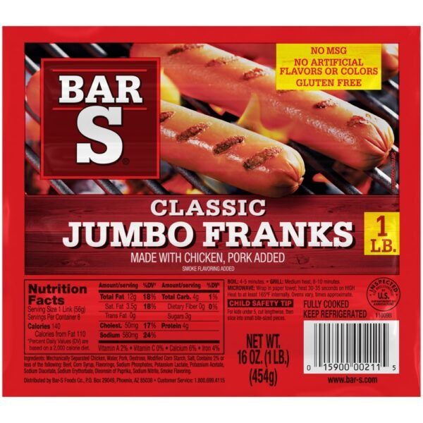 Classic Jumbo Franks Hot Dogs