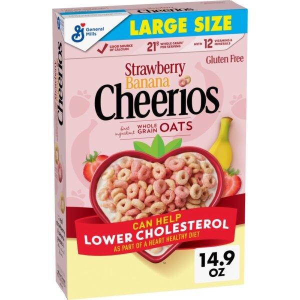 General Mills Strawberry Banana Cheerios Large Size Cereal