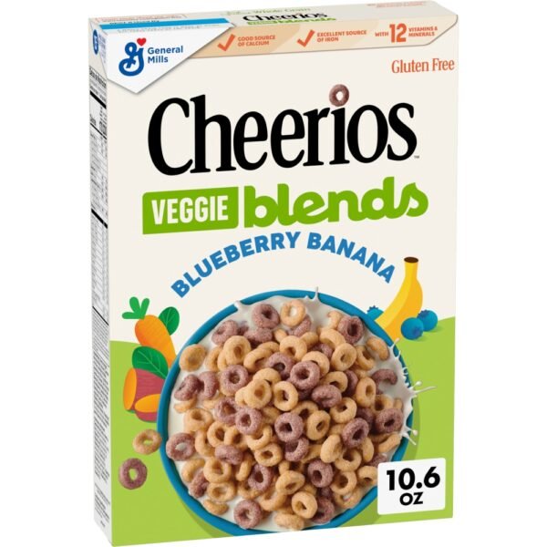 General Mills Cheerios Veggie Blends Blueberry Banana Cereal