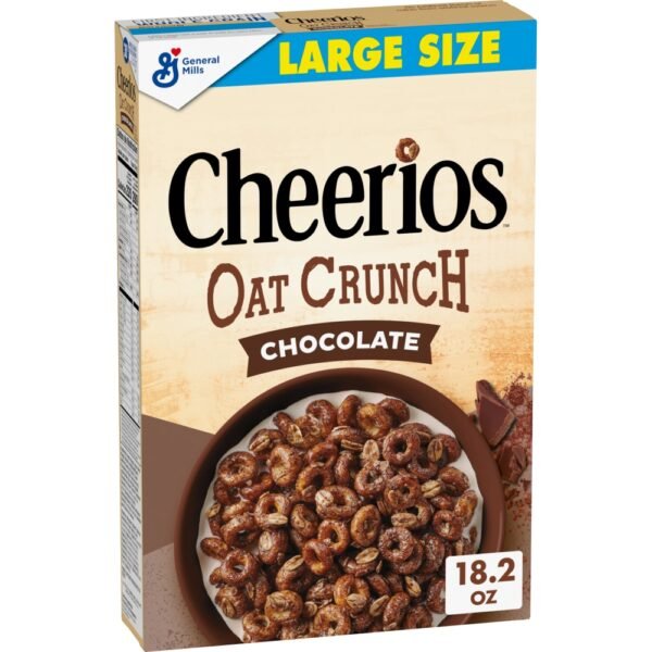 General Mills Cheerios Oat Crunch Chocolate Large Size Cereal