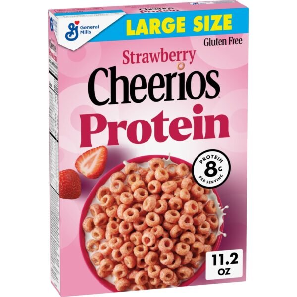 General Mills Strawberry Cheerios Protein Large Size Cereal