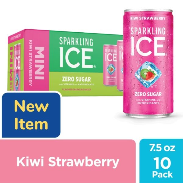 Sparkling Ice® Zero Sugar Kiwi Strawberry Sparkling Water Mini Cans
