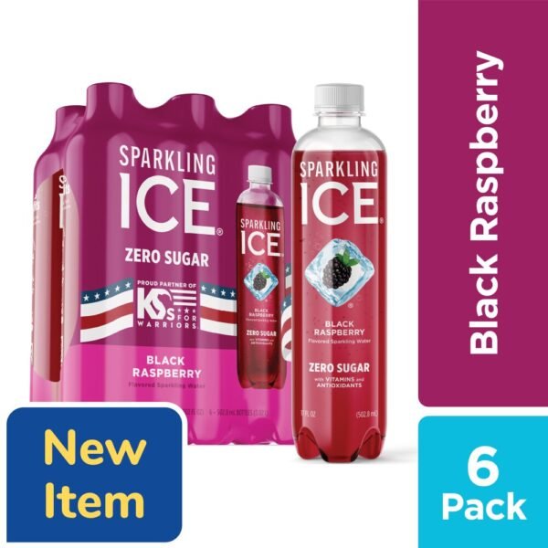 Sparkling Ice 6 Pack Zero Sugar Black Raspberry