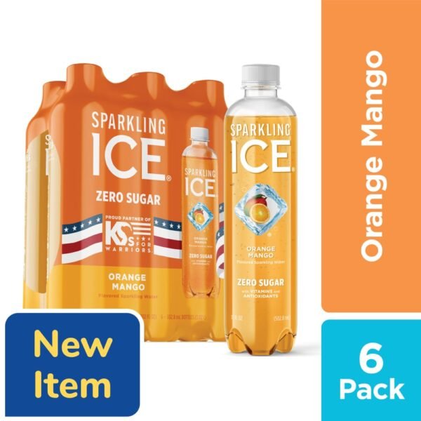 Sparkling Ice 6 Pack Zero Sugar Orange Mango