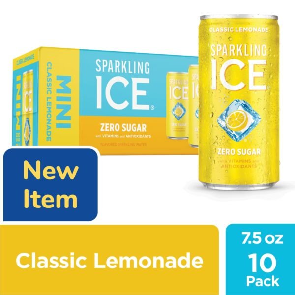 Sparkling Ice® Zero Sugar Classic Lemonade Sparkling Water Mini Cans
