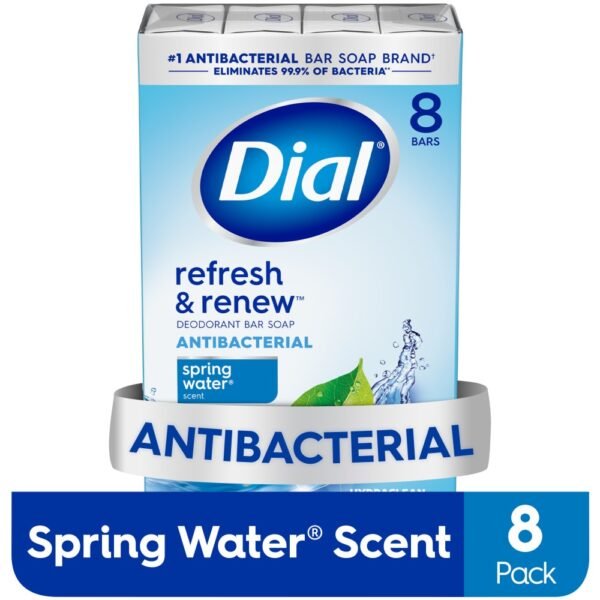 Dial® Refresh & Renew™ Spring Water® Antibacterial Deoderant Soap Bars
