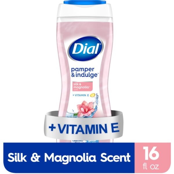 Dial® Pamper & Indulge™ Body Wash Silk & Magnolia Scent Dermatologist Tested Cleansing