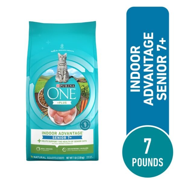 Purina ONE +Plus Senior Indoor Advantage Dry Cat Food