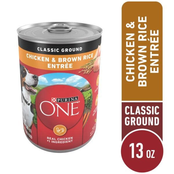 Purina ONE Wet Dog Food Classic Ground Chicken & Brown Rice Entrée