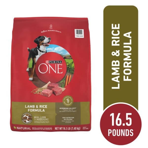 Purina ONE High Protein Adult Dry Dog Food Lamb & Rice