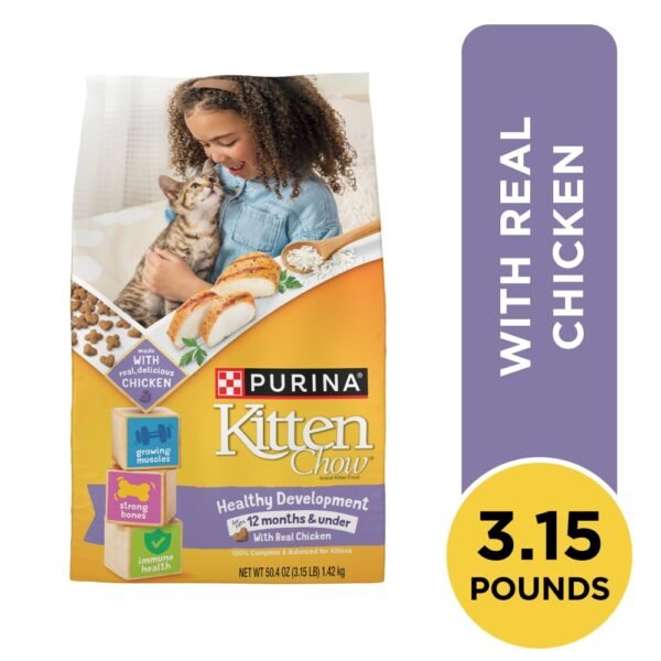 Purina Kitten Chow Healthy Development Dry Cat Food Real Chicken