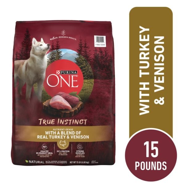 Purina ONE True Instinct Adult Dry Dog Food Turkey & Venison