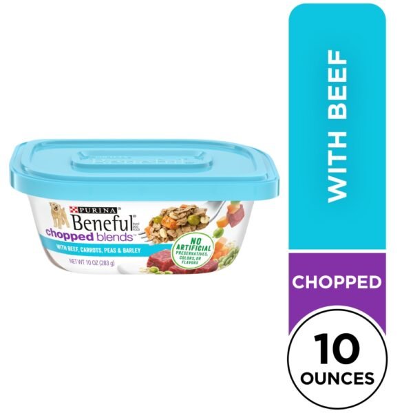 Purina Beneful Chopped Blends High Protein Wet Dog Food With Beef in Gravy