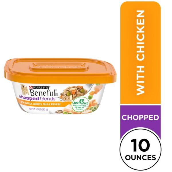 Purina Beneful Chopped Blends High Protein Wet Dog Food With Chicken in Gravy