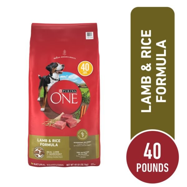 Purina ONE High Protein Adult Dry Dog Food Lamb & Rice