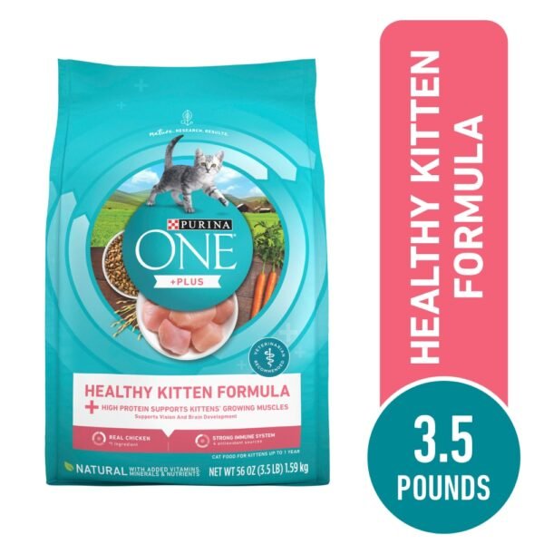Purina ONE +Plus Healthy Kitten Natural Dry Cat Food Real Chicken