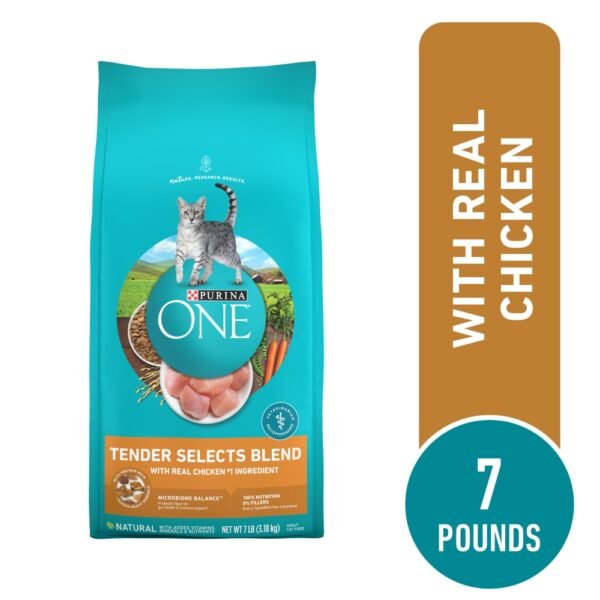 Purina ONE Tender Selects Adult Natural Dry Cat Food Real Chicken