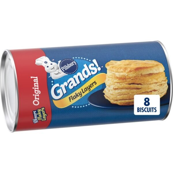 Pillsbury Grands! Flaky Layers, Original Refrigerated Biscuit Dough, 8 ct., 16.3 oz.