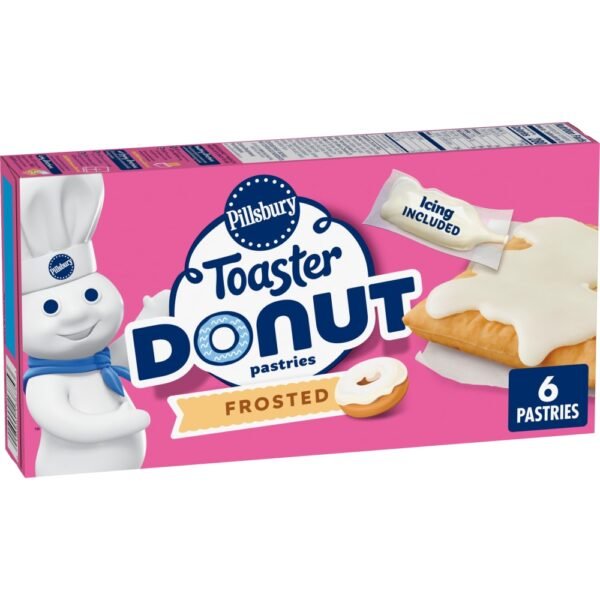 Pillsbury Frosted Toaster Donut Pastries 6 Count, 9.5 OZ
