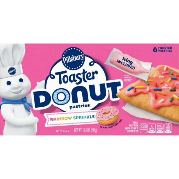 Pillsbury Toaster Strudel Donut Rainbow Sprinkles