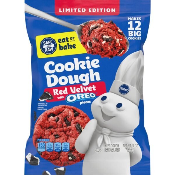 Pillsbury Cookie Dough- Red Velvet with Oreo® Pieces