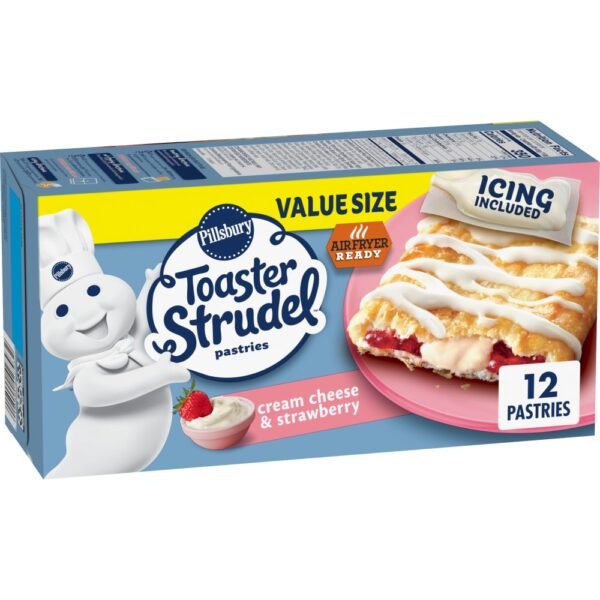 Pillsbury Cream Cheese & Strawberry Toaster Strudel Frozen Pastries