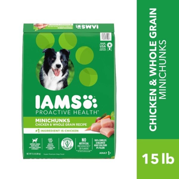 Iams Proactive Health Minichunks Adult Small Kibble Dry Dog Food Real Chicken Flavor