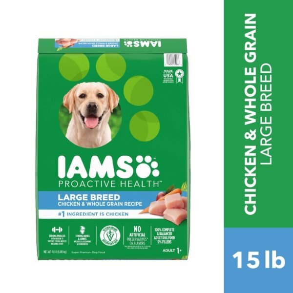 Iams Proactive Health Large Breed Adult Dry Dog Food Real Chicken Flavor