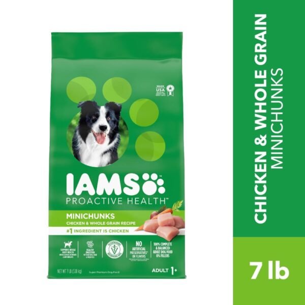 Iams Proactive Health Minichunks Adult Small Kibble Dry Dog Food Real Chicken Flavor