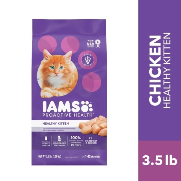 Iams Proactive Health Healthy Kitten Dry Cat Food With Chicken Cat Kibble