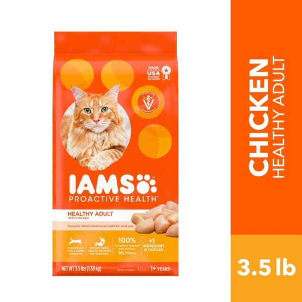Iams Proactive Health Healthy Adult Dry Cat Food Chicken