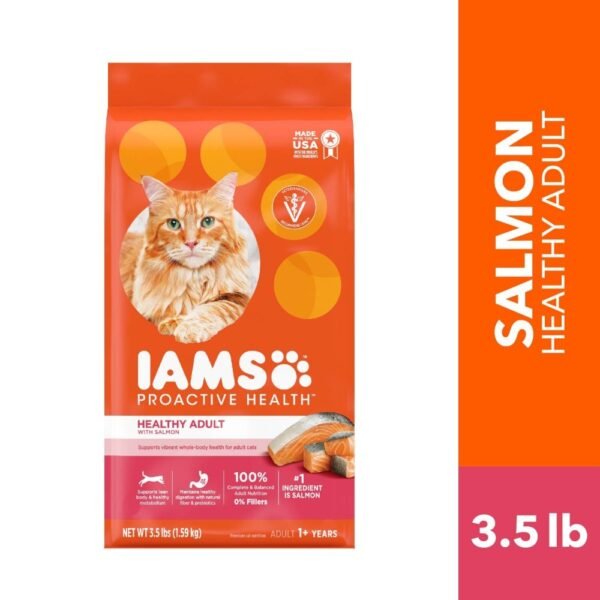Iams Proactive Health Healthy Adult Dry Cat Food Salmon