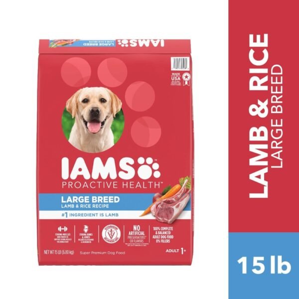 Iams Proactive Health Large Breed Adult Dry Dog Food Lamb & Rice Recipe