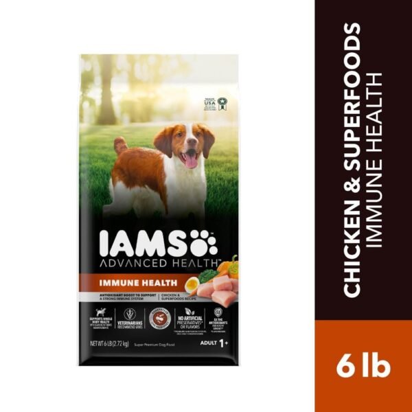 Iams Advanced Health Immune Health Adult Dry Dog Food Chicken & Superfoods Recipe