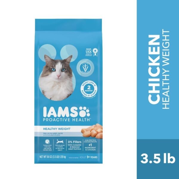 Iams Proactive Health Healthy Weight Adult Dry Cat Food Chicken