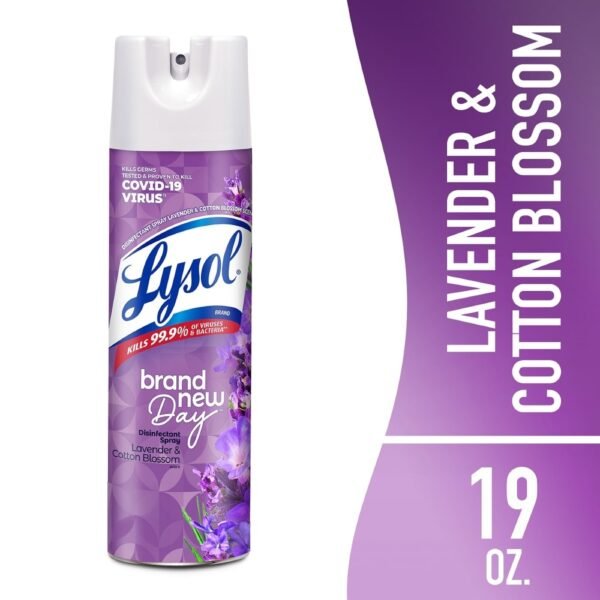Lysol® Brand New Day™ Lavender & Cotton Blossom Disinfectant Spray